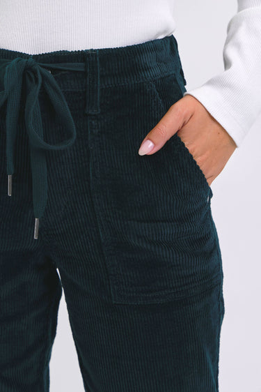 Judy Blue Emerald Corduroy Cuffed Jogger
